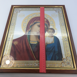 Икона Казанской Божией Матери, современная, размер полотна 40 х 33 см.. Картинка 7